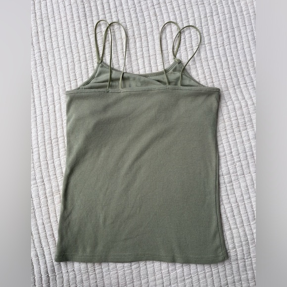 Japanese Ribbed Cotton Shelf Bra Tank - Picture 2 of 7